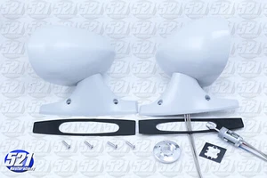 LH RH Primed Mirrors CORRECT Screws Fit 71-4 Challenger Cuda 71-72 Charger Mopar - Bild 1 von 8