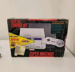 Outer Box with Styrofoam Manuals Cords Super Nintendo SNES NO System All You See - Picture 1 of 17