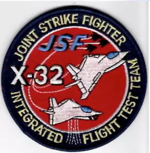 4" AIR FORCE JSF X-32 FLIGHT TEST TEAM EMBROIDERED PATCH - Picture 1 of 1