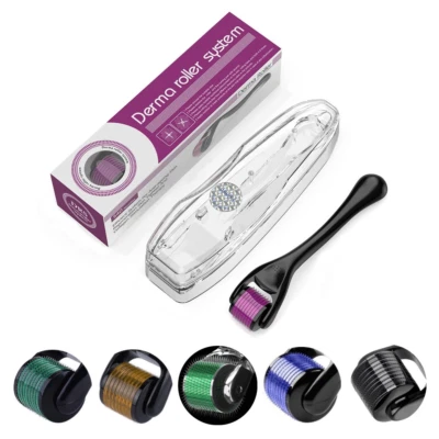 Derma Roller Dermaroller 0,5 bis 1,5 mm 540 Titan 5 Farben Anti-Aging-Massage - Bild 1 von 4