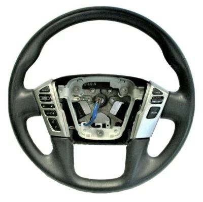 Volante negro 48430-9FU1A 2019 2020 2021 Nissan Titan XD fabricante de equipos originales   Foto 1 de 4