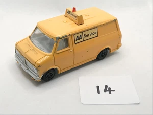 VINTAGE DINKY TOYS # 412 BEDFORD CF AA SERVICE VAN DIECAST TOY CAR 1970S - Picture 1 of 5