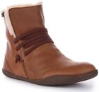 Camper Peu Cami Fur Lined Short Ankle Boot Brown Womens US 5 - 10