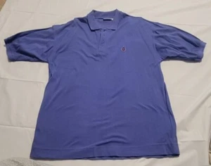 Camisa polo vintage Bugle Boy para hombre grande azul manga corta golf 100 % algodón de colección - Imagen 1 de 7