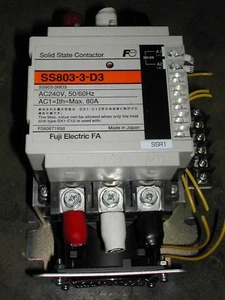 Used Nice Fuji Electric SS803-3-D3 Solid State Contactor Heat Sink SX1-C12-A4 U5 - Picture 1 of 3