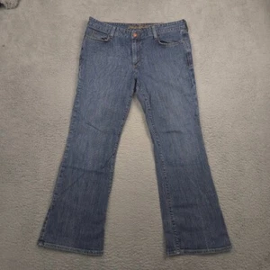 Eddie Bauer Jeans Womens 14S Blue Bootcut Classic Fit Stretch Denim - Picture 1 of 11