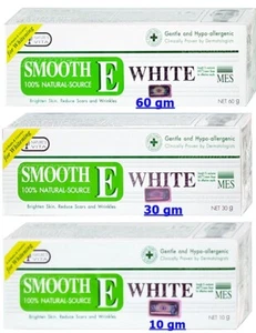 Smooth E Cream Plus White Clear Dark Spots Anti Aging Wrinkles Scar 60 30 10 gm - Picture 1 of 14
