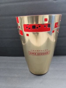 Secchiello ghiaccio vintage (anni '90) Champagne Piper-Heidsiek oro/rosso - usato in ottime condizioni - Foto 1 di 6