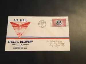 FDC #CE2 H. IOOR AIR MAIL SPECIAL DELIVERY Cachet With 16 Cent Stamp USA - Picture 1 of 2