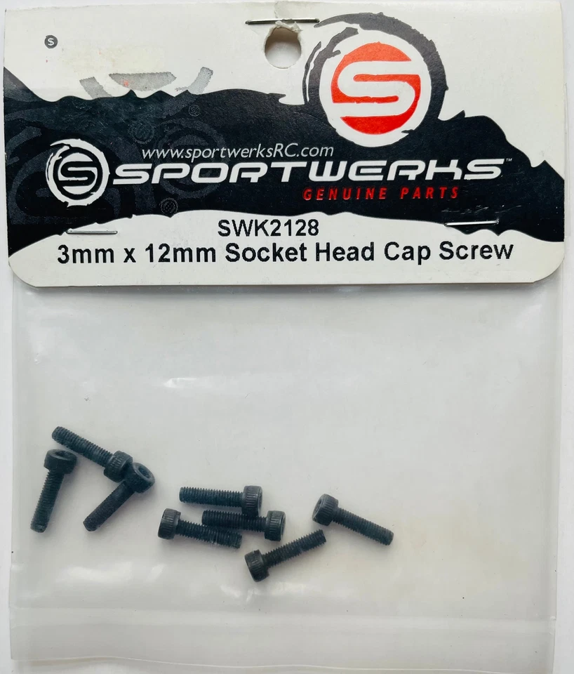 Sportwerks 3mm x 12mm Socket Head Cap Screws (8pcs) SWK2128 - Image 1 of 1