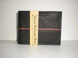 GENUINE HAND-CRAFTED COW LEATHER BI-FOLD WALLET 90426 - Imagen 1 de 4