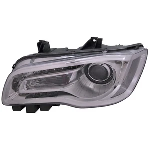 Headlight Halogen Chrome Bezel Left Driver For 2015-2017 Chrysler 300 - Picture 1 of 5