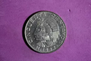 1977 Mo Mexico 50 Centavos Copper-Nickel Coin #M23062 - Picture 1 of 2