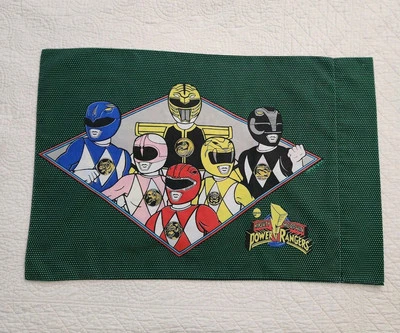 Power Rangers Saban's Mighty Morphin 枕套标准绿色圆点,美国 — 第 1/4 张图片