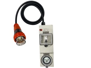 Power Adapter 32 Amp 5 Pin Three Phase to 20 Amp Round 3 Pin Single Phase outlet - Picture 1 of 2