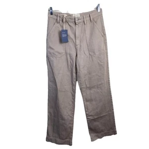 NEW Universal Thread Womens Pants size 6 Beige High Rise Wide Leg Minimalist 90s - Picture 1 of 11