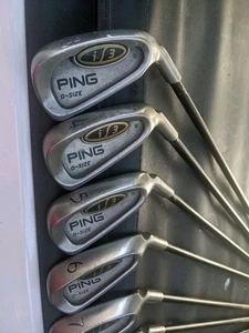 Ping i3 O-Size Green Dot Irons 4-9 Iron RH Stiff Flex Grap. Shafts (See Details) - Picture 1 of 8