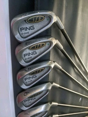 Ping i3 O-Size Green Dot Irons 4-9 Iron RH Stiff Flex Grap. Shafts (See Details) - Image 1 of 4