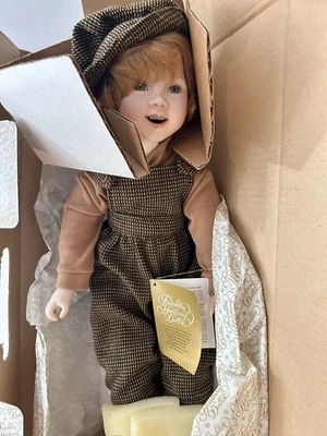 Muñeca de porcelana "Baby Boy" 1996 edición limitada Campbells Soup Franklin Mint 18"" Foto 1 de 4