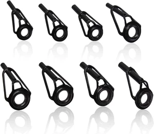 8 Pezzi Cimino Canna Da Pesca Ricambio, Anelli Di Guida Di Pesca Di Ricambio in  - Foto 1 di 12