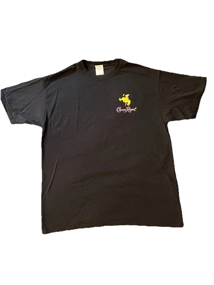 Camiseta Crown Royal Negra Vintage Talla L Foto 1 de 4