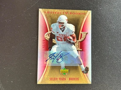 Selvin Young 2007 Upper Deck Auto Autograph RC Texas Longhorns 2/25 E22 - Image 1 of 2