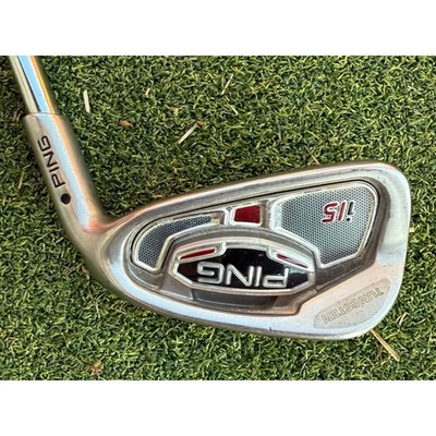 Ping i15 5 Iron Black Dot Tungsten AWT Stiff Steel Shaft Golf Club RH - Image 1 of 4