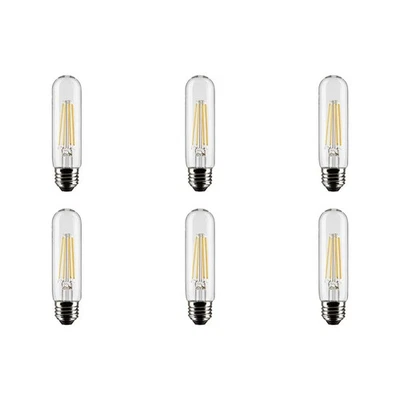 SATCO 8W T10 LED - Clear - Medium base - 2700K - 6PK - Image 1 of 4