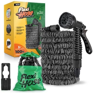 Tubo flessibile da giardino espandibile - Tubo flessibile per acqua resistente da 100 piedi, retrattile... - Foto 1 di 6