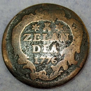 1776 Magic Keydate! Date of Independence! Colonial New York Penny Zeeland COA - Picture 1 of 5