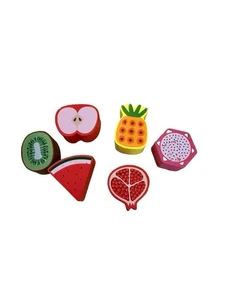 Juguetes de madera para frutas para niños pequeños juego pequeño de aprendizaje - Imagen 1 de 2