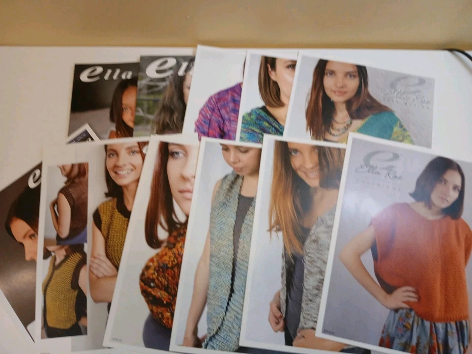 Women's Tops & Scarf Knitting Pattern Booklet Sheet Ella Rae Lot of 12 -MG1Scarf - Image 1 of 4