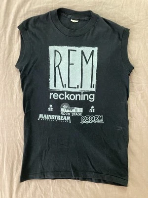 Vintage R.E.M. Reckoning 1984 Sleeveless T Shirt Rare Milwaukee Summerfest Small - Image 1 of 4