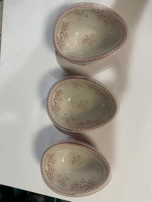 Juego de 3 cuencos con tapas ovalados de encaje floral Temptations Foto 1 de 4