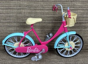 2017 Barbie Fahrrad mit Blumenkorb Mattel #DVX55 UNVOLLSTÄNDIG RARITÄT - Bild 1 von 6