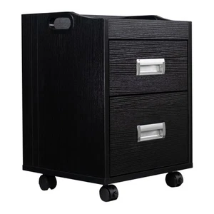 Alera Pedi Cart Pedicart Drawer Trolley for Pedicure Chair Spa Nail Salon, Black - Picture 1 of 7