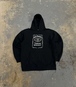 Vintage 2006 Black Jack Daniels Whiskey Alcohol Y2K Embroidered Sweatshirt-XL - Picture 1 of 7