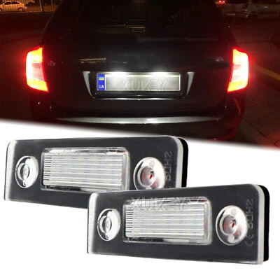 XUKEY 2X Kennzeichen Beleuchtung für Skoda Octavia Roomster Nummerschildbeleuchtung