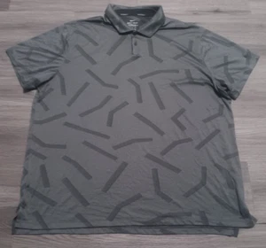 Nike Golf Uomo Grigio Dri-Fit Jacquard Vapor Golf Polo Camicia Geometrica Taglia 2XL - Foto 1 di 7