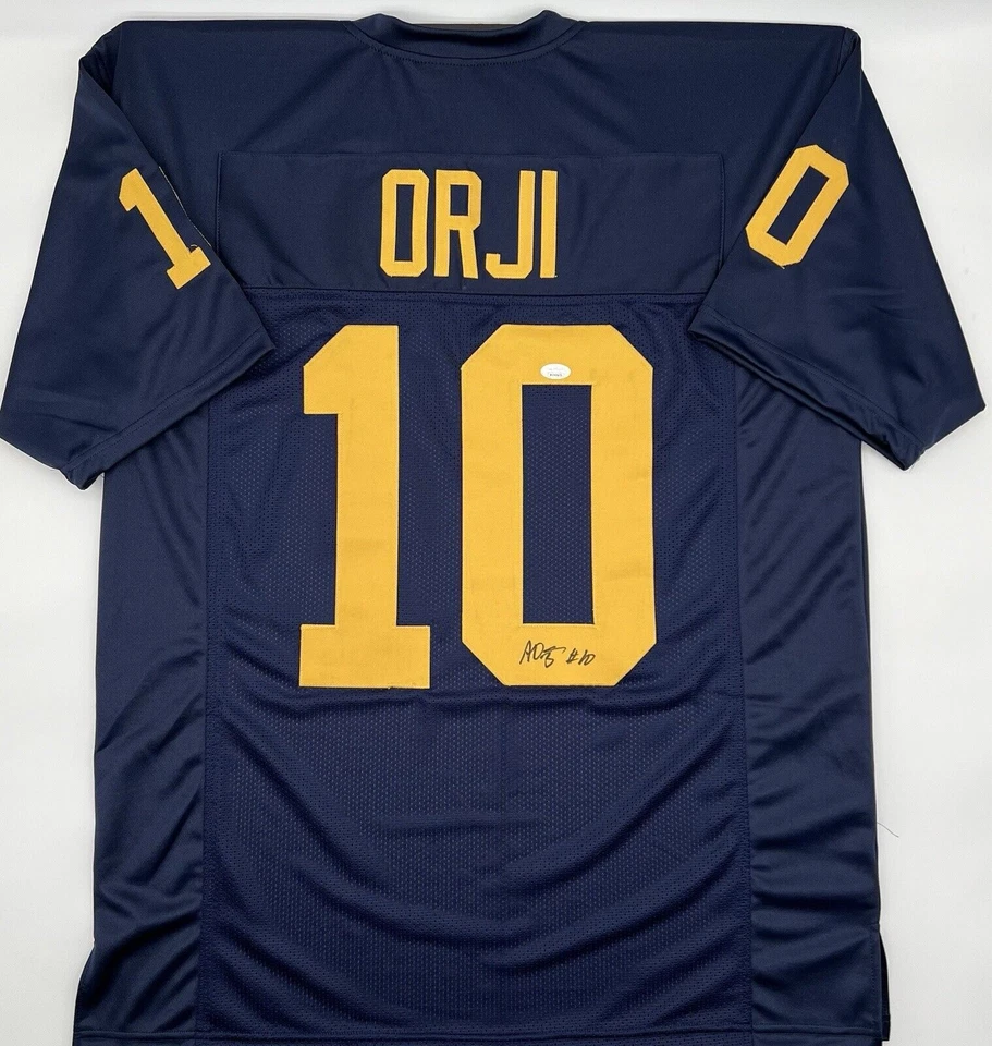 Alex Orji Signed Custom Michigan Wolverines Jersey JSA Certified - Image 1 of 1