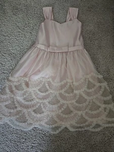 Sweet Kids USA Party Dress Girl's Size 6 Pink Wedding Floral - Picture 1 of 14