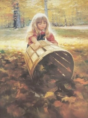 Donald Zolan Hojas de Otoño S/N L/E 21/880 Preciosa Rubia Niña Foto 1 de 4