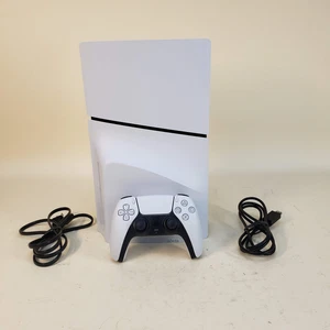 Sony PlayStation 5 Slim Disc Edition PS5 1TB White Console Gaming System - Picture 1 of 1