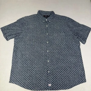 Vineyard Vines Mens 2XL Fish Slim Fit Murray Mini Fish Button Shirt Short Sleeve - Picture 1 of 13