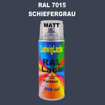 Spraydose Matt 400ml Ral 7015 Schiefergrau Metall Holz Papier Glas - Bild 1 von 4