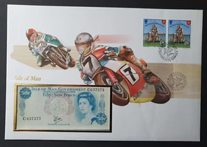 Banknotenbrief aus aller Welt - Isle of Man - Numisbrief, Philswiss, Queen, Penc - Bild 1 von 2