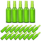  24 Pcs Simulierte Weinflasche Grüne Miniaturflaschen Schmücken