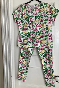 VITTADINI MUJER COLOR M PANTALONES Y TOP 100% ALGODÓN FLORALES TALLA XL NUEVOS CON ETIQUETAS - Imagen 1 de 11