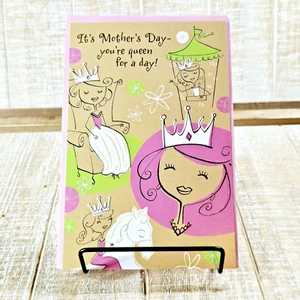 American Greetings Mother's Day Card Queen Purple White Glitter Funny - Picture 1 of 8
