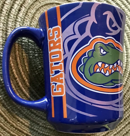 Florida Gators Blue Coffee Cup Mug Gator Orange Interior College Football Cover